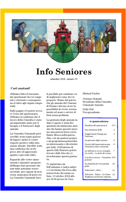 Info Seniores n. 19 - settembre 2018