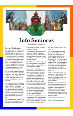 Info Seniores Nr. 16 - September 2017