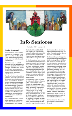 Info Seniores Nr. 13 - September 2016