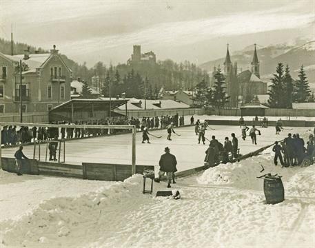 Eislaufplatz Bruneck um 1930, Sammlung von Gebmer